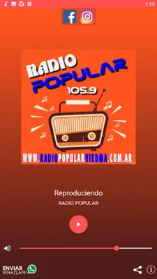 RADIO POPULAR android App screenshot 1